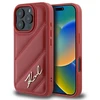 Karl Lagerfeld KLHCP16LPQDSMGR Apple iPhone 16 Pro 6.3″ red kietas dėklas Quilted Signature
