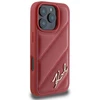 Karl Lagerfeld KLHCP16LPQDSMGR Apple iPhone 16 Pro 6.3″ red kietas dėklas Quilted Signature