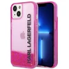 Karl Lagerfeld KLHCP14MLCKVF Apple iPhone 14Plus / 15 Plus 6,7″ rožinės spalvos kietas dėklas Liquid Glitter Elong