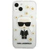 Dėklas Karl Lagerfeld KLHCP13SHFLT IPHONE 13 MINI 5.4 "TRANSPARENT/TRANSPARENT FLOWER IKONIK KARL