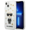 Dėklas Karl Lagerfeld KLHCP13SHFLT IPHONE 13 MINI 5.4 "TRANSPARENT/TRANSPARENT FLOWER IKONIK KARL