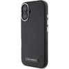 Karl Lagerfeld KLHMP16SPGMSRPK Apple iPhone 16 6.1″ juodos spalvos kietas dėklas FW Metal Plate MagSafe