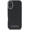 Karl Lagerfeld KLHMP16SPGMSRPK Apple iPhone 16 6.1″ juodos spalvos kietas dėklas FW Metal Plate MagSafe