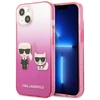 Karl Lagerfeld KLHCP13STGKCP Apple iPhone 13 mini 5,4″ kietas dėklas rožinės spalvos Gradient Ikonik Karl & Choupett