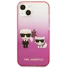 Karl Lagerfeld KLHCP13STGKCP Apple iPhone 13 mini 5,4″ kietas dėklas rožinės spalvos Gradient Ikonik Karl & Choupett