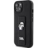 Karl Lagerfeld KLHCP15MGSAKCPK iPhone 15 Plus / 14 Plus 6.7″ juodos spalvos kietas dėklas Gripstand Saffiano