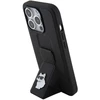 Karl Lagerfeld KLHCP15XGSACHPK Apple iPhone 15 Pro Max 6.7″ juodos spalvos kietas dėklas Gripstand Saffiano Choupe