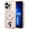 Karl Lagerfeld IML NFT Karl & Choupette MagSafe - dėklas skirtas Apple iPhone 14 Pro Max Rožinė