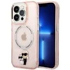 Karl Lagerfeld Iconic Karl&Choupette MagSafe dėklas iPhone 14 Pro Max - rožinis