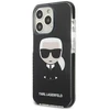Karl Lagerfeld KLHCP13LTPEIKK Apple iPhone 13 Pro / 13 6,1″ kietas dėklas juodos spalvos Iconik Karl