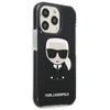 Karl Lagerfeld KLHCP13LTPEIKK Apple iPhone 13 Pro / 13 6,1″ kietas dėklas juodos spalvos Iconik Karl