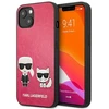 Karl Lagerfeld KLHCP13SPCUSKCP Apple iPhone 13 mini 5,4″ fuchsia kietas dėklas Ikonik Karl & Choupette