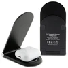 Karl Lagerfeld foldable Belaidis įkroviklis 2-in-1 KLDCRFALKINK 15W juodos spalvos Ikonik MagSafe