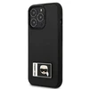 Karl Lagerfeld KLHCP13L3DKPK Apple iPhone 13 Pro / 13 6,1″ juodos spalvos kietas dėklas Ikonik Patch