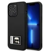 Karl Lagerfeld KLHCP13L3DKPK Apple iPhone 13 Pro / 13 6,1″ juodos spalvos kietas dėklas Ikonik Patch
