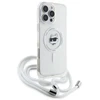 Karl Lagerfeld KLHMP16LHCCHNT iPhone 16 Pro 6.3" kietas dėklas skaidrus IML Choupette Head & Cord Mag
