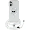 Karl Lagerfeld KLHMP16SHCCHNT Apple iPhone 16 6.1″ kietas dėklas skaidrus IML Choupette Head & Cord Magsafe