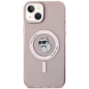 Karl Lagerfeld KLHMP15MHFCCNOP iPhone 15 Plus / 14 Plus 6.7″ rožinės spalvos kietas dėklas IML Choupette MagSa