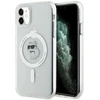 Karl Lagerfeld KLHMN61HFCCNOT Apple iPhone 11/ Xr skaidrus kietas dėklas IML Choupette MagSafe