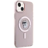 Karl Lagerfeld KLHMP15MHFCCNOP iPhone 15 Plus / 14 Plus 6.7″ rožinės spalvos kietas dėklas IML Choupette MagSa