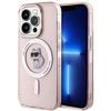 Karl Lagerfeld KLHMP14LHFCCNOP Apple iPhone 14 Pro 6.1″ rožinės spalvos kietas dėklas IML Choupette MagSafe