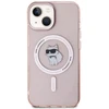 Karl Lagerfeld KLHMP15SHFCCNOP Apple iPhone 15/ 14 / 13 6.1″ rožinės spalvos kietas dėklas IML Choupette MagSafe