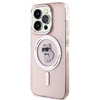 Karl Lagerfeld KLHMP14XHFCCNOP Apple iPhone 14 Pro Max 6.7″ rožinės spalvos kietas dėklas IML Choupette MagSafe