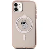 Karl Lagerfeld KLHMN61HFCCNOP Apple iPhone 11 / Xr 6.1″ rožinės spalvos kietas dėklas IML Choupette MagSafe