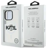 „Karl Lagerfeld IML Choupette Sketch Logo MagSafe“ dėklas, skirtas „iPhone 16 Pro“ – skaidrus