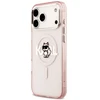 Karl Lagerfeld dėklas, skirtas IPHONE 17 Pro Max, suderinamas su MagSafe KLHMP17XHGCHGKBP (IML Choupette Sketch Logo), rožinis