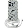 **Karl Lagerfeld IML Crossbody Monogram Karl & Choupette Head MagSafe dėklas iPhone 15 Pro Max - Permatomas**