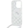 **Karl Lagerfeld IML Crossbody Monogram Karl & Choupette Head MagSafe dėklas iPhone 15 Pro Max - Permatomas**