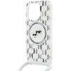 **Karl Lagerfeld IML Crossbody Monogram Karl & Choupette Head MagSafe dėklas iPhone 15 Pro Max - Permatomas**