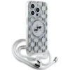 **Karl Lagerfeld IML Crossbody Monogram Karl & Choupette Head MagSafe dėklas iPhone 15 Pro Max - Permatomas**