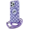 Karl Lagerfeld KLHMP15LHCKCKLCU Apple iPhone 15 Pro 6.1″ violetinės spalvos kietas dėklas IML Crossbody Monogram K