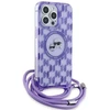 Karl Lagerfeld KLHMP15LHCKCKLCU Apple iPhone 15 Pro 6.1″ violetinės spalvos kietas dėklas IML Crossbody Monogram K