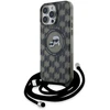 Karl Lagerfeld KLHMP16LHCKCKLCK Apple iPhone 16 Pro 6.3″ juodos spalvos kietas dėklas IML Crossbody Monogram Karl & Chou