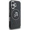 Karl Lagerfeld IML K&CH Heads Repeated Logo MagSafe dėklas Apple iPhone 16 juodos spalvos