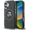 Karl Lagerfeld IML K&CH Heads Repeated Logo MagSafe dėklas Apple iPhone 16 juodos spalvos