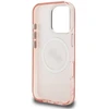 Karl Lagerfeld IML K&CH Heads Repeated Logo MagSafe dėklas Apple iPhone 16 Pro Max rožinės spalvos