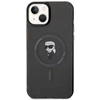 Karl Lagerfeld KLHMP15MHFCKNOK Apple iPhone 15 Plus / 14 Plus 6.7″ juodos spalvos kietas dėklas IML Ikonik MagSafe