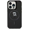 Karl Lagerfeld KLHMP15LHFCKNOK iPhone 15 Pro 6.1″ juodos spalvos kietas dėklas IML Ikonik MagSafe