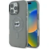 Karl Lagerfeld KLHMP16LHLSCHK Apple iPhone 16 Pro 6.3″ juodos spalvos kietas dėklas IML Metal Choupette Head MagSa