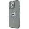 Karl Lagerfeld KLHMP16LHLSCHK Apple iPhone 16 Pro 6.3″ juodos spalvos kietas dėklas IML Metal Choupette Head MagSa
