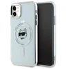 Karl Lagerfeld KLHMN61HLSCHH Apple iPhone 11 / Xr 6.1″ baltos spalvos kietas dėklas IML Metal Choupette Head Mag