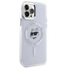 Karl Lagerfeld KLHMP12MHLSCHH Apple iPhone 12 / 12 Pro 6.1″ baltos spalvos kietas dėklas IML Metal Choupette Head