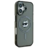 Karl Lagerfeld KLHMP16SHLSCHK Apple iPhone 16 6.1″ juodos spalvos kietas dėklas IML Metal Choupette Head MagSafe
