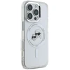 Karl Lagerfeld IML K&CH Heads metalinis rėmelis MagSafe iPhone 16 Pro Max telefono dėklas permatomas