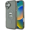 Karl Lagerfeld KLHMP16SHLSKIK Apple iPhone 16 6.1″ juodos spalvos kietas dėklas IML Metal Karl Head MagSafe