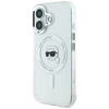 Karl Lagerfeld KLHMP16MHLSKIH Apple iPhone 16 Plus 6.7″ baltos spalvos kietas dėklas IML Metal Karl Head MagSafe